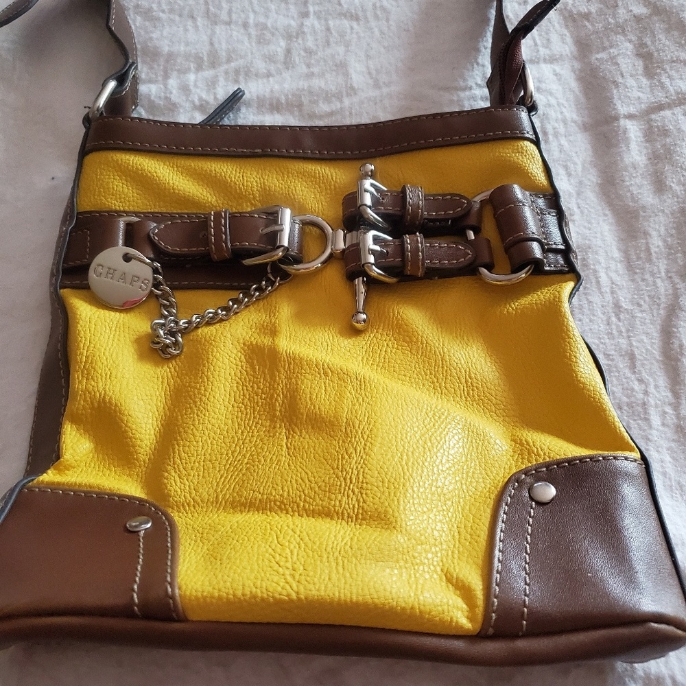 Yellow Chaps cross body purse